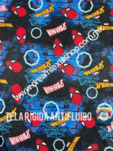 Cargar imagen en el visor de la galería, Microfibra Antifluidos Rígido Spiderman Caritas
