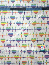 Cargar imagen en el visor de la galería, Microfibra Antifluidos Rígido Corazón electrocardiograma fondo blanco
