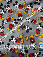 Cargar imagen en el visor de la galería, Microfibra Antifluidos Rígido Mickey fondo gris
