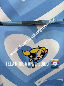 Microfibra Antifluidos Rígido Chicas Superpoderosas color burbuja cap (48 x 48cm centrado 20cm)