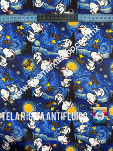 Microfibra Antifluidos Rígido Snoopy noche estrellada
