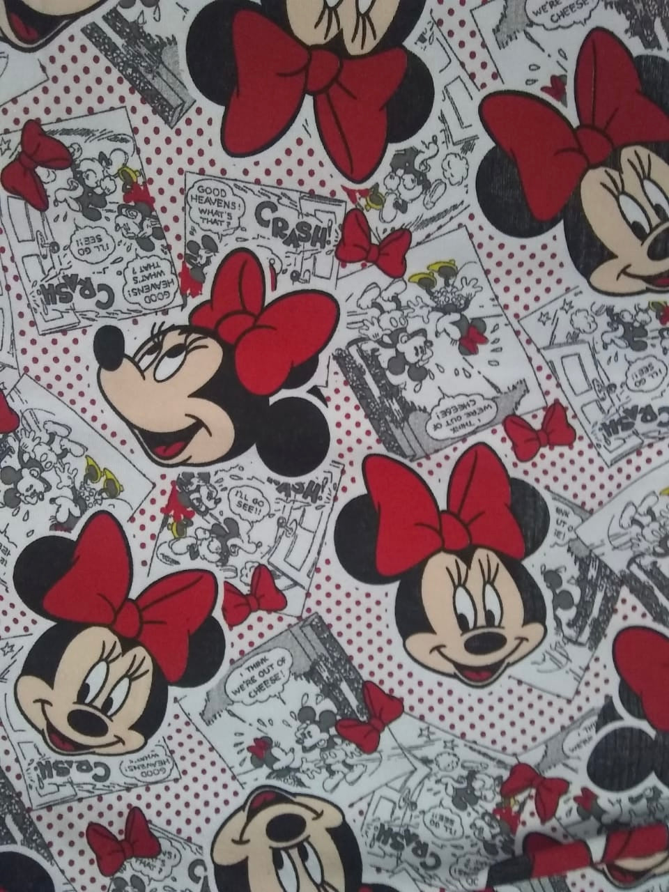 Chifon Estampado Minnie Comic