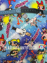 Cargar imagen en el visor de la galería, Microfibra Antifluidos Rígido Chicas Superpoderosas tye die
