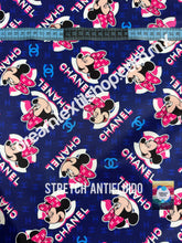 Cargar imagen en el visor de la galería, Microfibra Stretch Antifluidos Minnie Chanel
