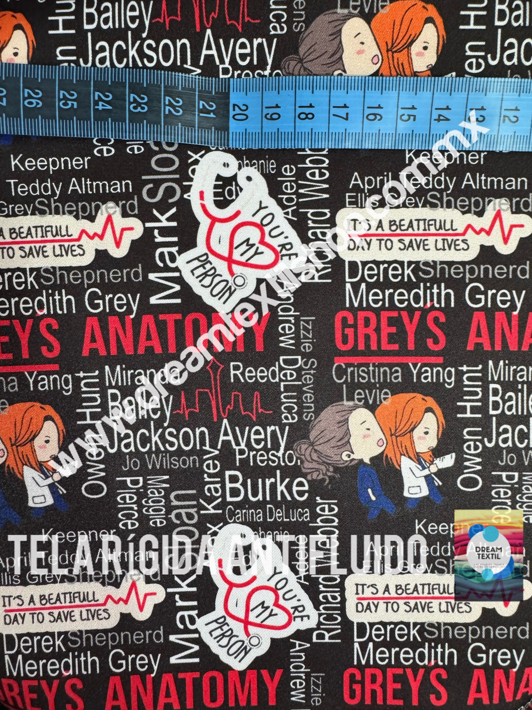 Microfibra Antifluidos Rígido Greys Anatomy