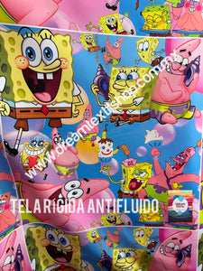 Microfibra Antifluidos Rígido bob Esponja Collage cap (48 x 48cm centrado 20cm)