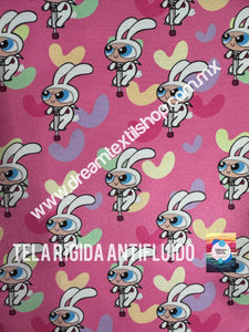 Microfibra Antifluidos Rígido Chicas superpoderosas rabbit