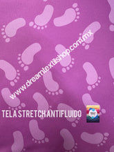 Cargar imagen en el visor de la galería, Microfibra Stretch Antifluidos Pies Tie dye fondo rosa
