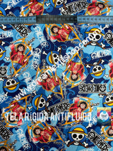 Cargar imagen en el visor de la galería, Microfibra Antifluidos Rígido One piece Monkey Luffy
