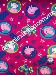 Chifon Estampado Peppa Pig Happy-bday