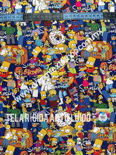 Cargar imagen en el visor de la galería, Microfibra Antifluidos Rígido Simpsons Collage
