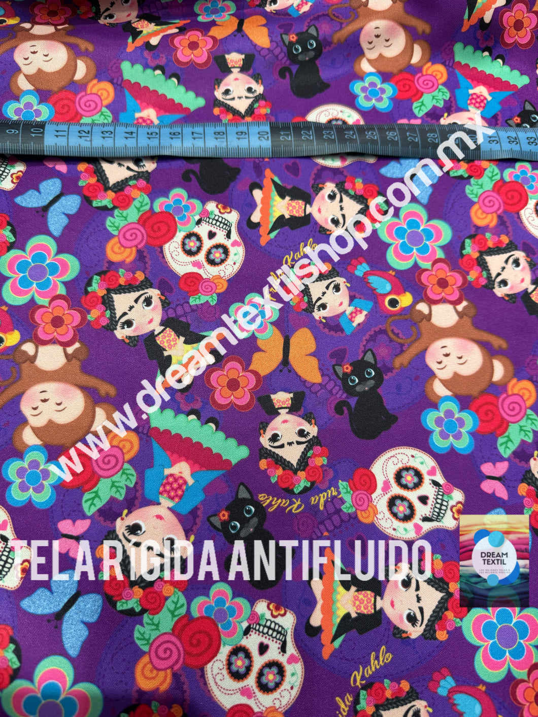 Microfibra Antifluidos Rígido Frida fondo morado