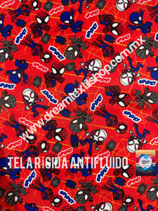 Microfibra Antifluidos Rígido Spidey y sus amigos rojo