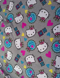 Chifon Estampado Kitty HK gris