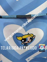Cargar imagen en el visor de la galería, Microfibra Antifluidos Rígido Chicas Superpoderosas cap color burbuja (48 x 48cm centrado 20cm)
