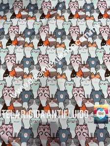 Microfibra Antifluidos Rígido Gatitos Caritas