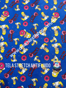 Microfibra Stretch Antifluidos Simpsons Homero Donas
