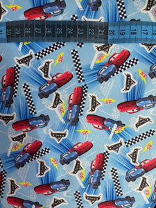 Microfibra Antifluidos Rígido Cars fondo azul