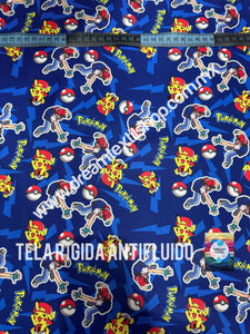 Microfibra Antifluidos Rígido Pokemon fondo rayos