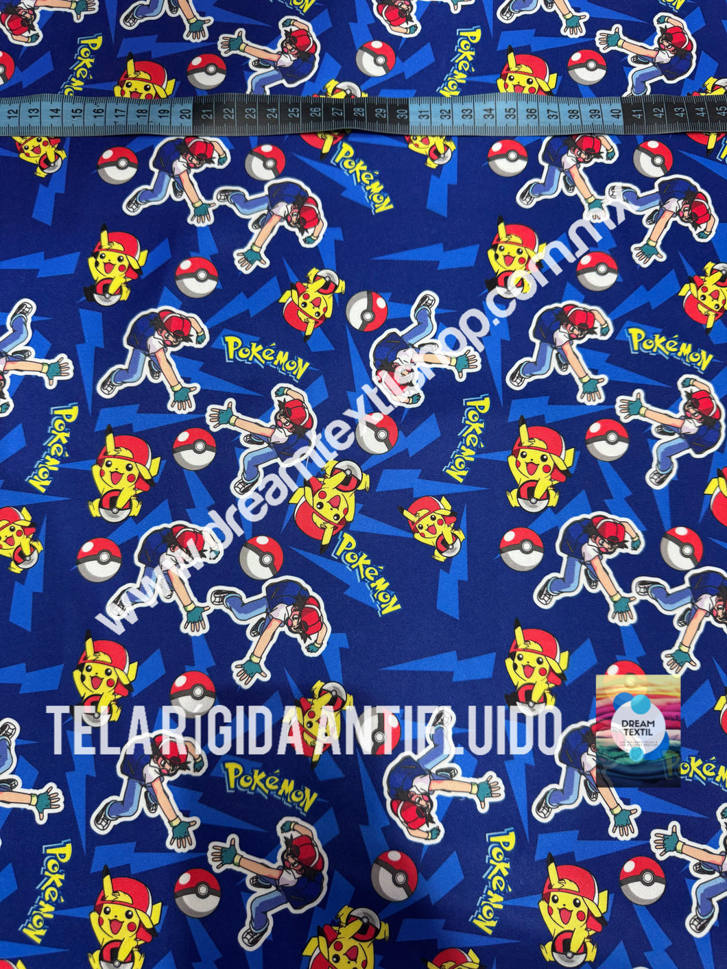 Microfibra Antifluidos Rígido Pokemon fondo rayos