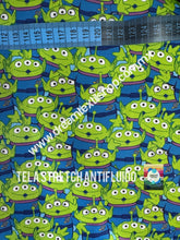 Cargar imagen en el visor de la galería, Microfibra Stretch Antifluidos Toy story Marcianitos
