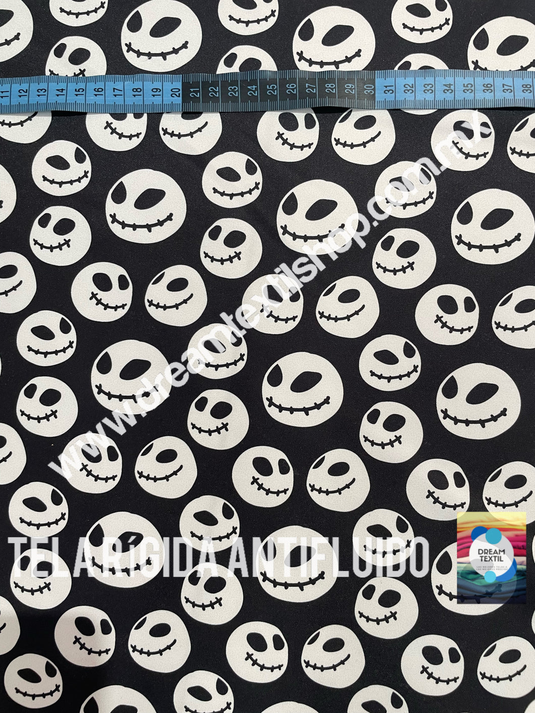 Microfibra Antifluidos Rígido Calaveritas Extraño mundo de Jack