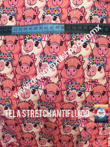 Microfibra Stretch Antifluidos Capibaras