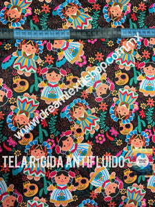 Microfibra Antifluidos Rígido Muñeca Lele calaverita