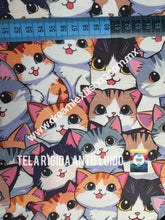 Cargar imagen en el visor de la galería, Microfibra Antifluidos Rígido Gatitos tiernos bebés mediano
