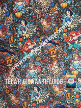 Cargar imagen en el visor de la galería, Microfibra Antifluidos Rígido Princesas Vintage Disney Vitrales
