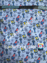 Cargar imagen en el visor de la galería, Microfibra Stretch Antifluidos Medico Bob Esponja y Patricio
