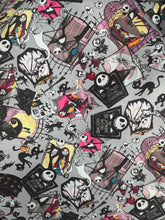 Cargar imagen en el visor de la galería, Microfibra Stretch Antifluidos Extraño mundo de Jack Kids
