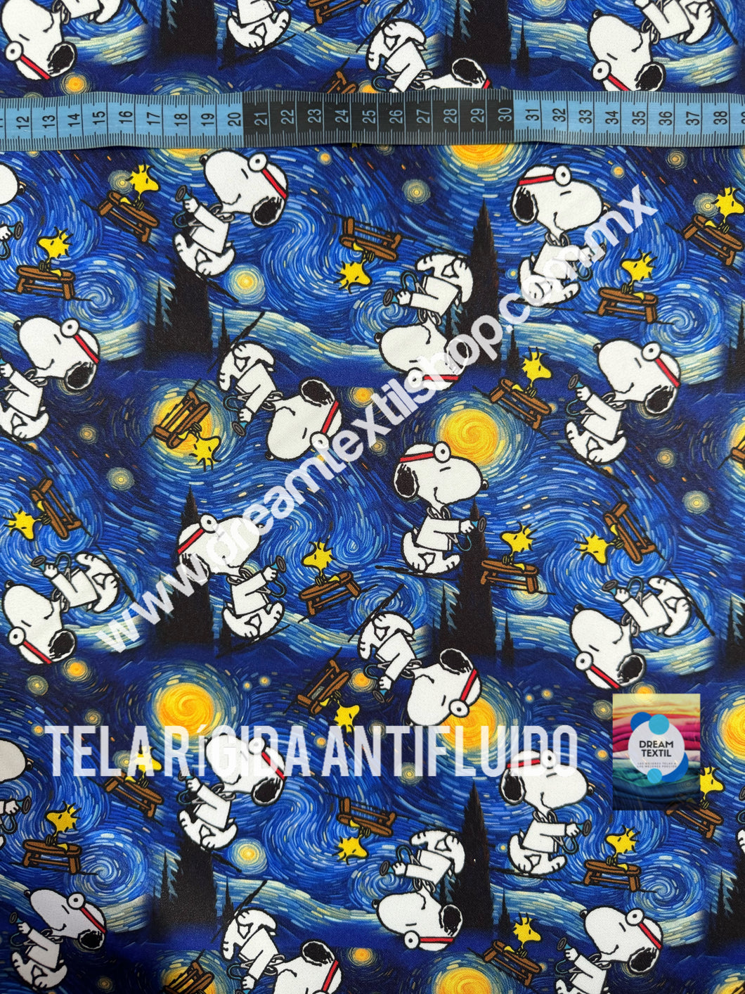 Microfibra Antifluidos Rígido Snoopy noche estrellada