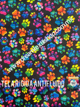 Cargar imagen en el visor de la galería, Microfibra Antifluidos Rígido Huellitas Tie Dye
