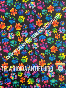 Microfibra Antifluidos Rígido Huellitas Tie Dye