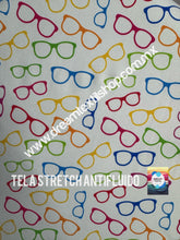 Cargar imagen en el visor de la galería, Microfibra Stretch Antifluidos Lentes colores encontrados fondo blanco
