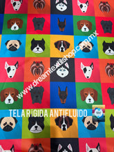 Cargar imagen en el visor de la galería, Microfibra Antifluidos Rígido Perritos Caritas Icons
