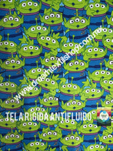 Cargar imagen en el visor de la galería, Microfibra Antifluidos Rígido Toy Story Marcianitos
