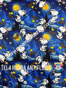 Microfibra Antifluidos Rígido Snoopy noche estrellada