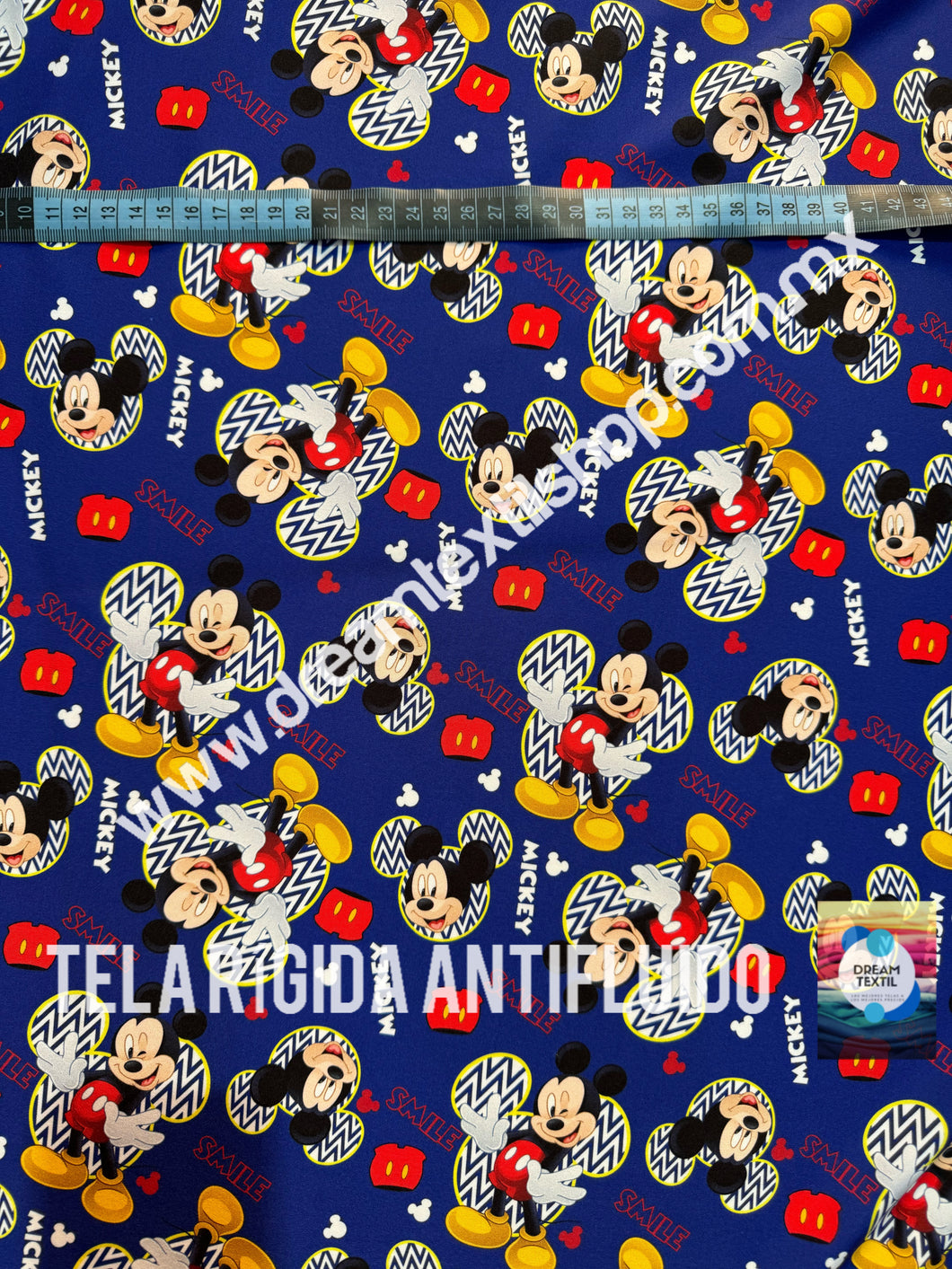 Microfibra Antifluidos Rígido Mickey Smile Azul marino