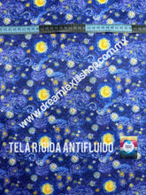 Cargar imagen en el visor de la galería, Microfibra Antifluidos Rígido Noche estrellada

