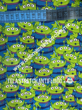 Cargar imagen en el visor de la galería, Microfibra Stretch Antifluidos Toy story Marcianitos
