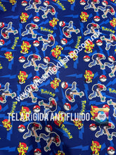Cargar imagen en el visor de la galería, Microfibra Antifluidos Rígido Pokemon fondo rayos
