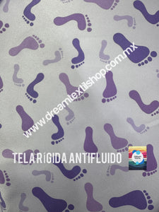 Microfibra Antifluidos Rígido Pies fondo lila