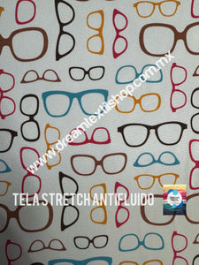 Microfibra Stretch Antifluidos Lentes colores fondo blanco pastel