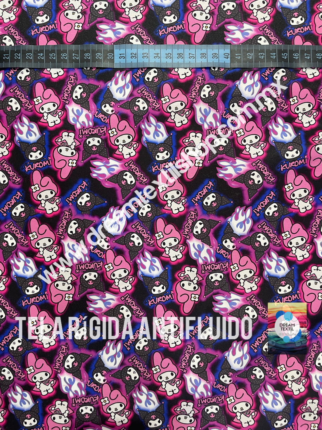 Microfibra Antifluidos Rígido Kuromi and my melody