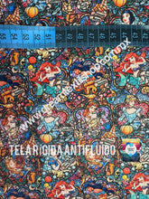 Cargar imagen en el visor de la galería, Microfibra Antifluidos Rígido Princesas Vintage Disney Vitrales
