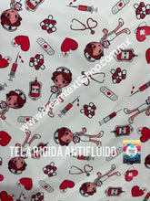 Cargar imagen en el visor de la galería, Microfibra Antifluidos Rígido Medicina Enfermera jeringa fondo blanco
