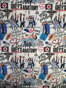 Microfibra Antifluidos Rígido Medicina Grey's Anatomy fondo blanco