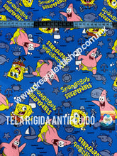 Cargar imagen en el visor de la galería, Microfibra Antifluidos Rígido Bob Esponja fondo azul
